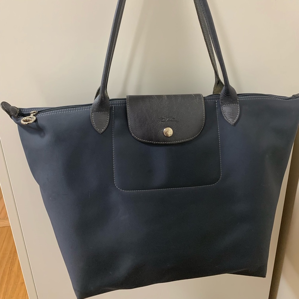 Grey Longchamp Bag